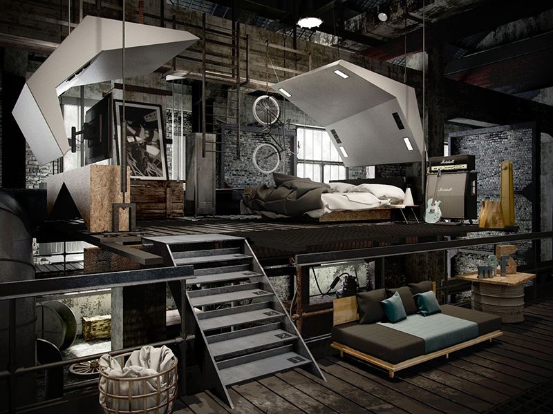 15 Industrial Designs For Fantastic Bedroom Homesfornh