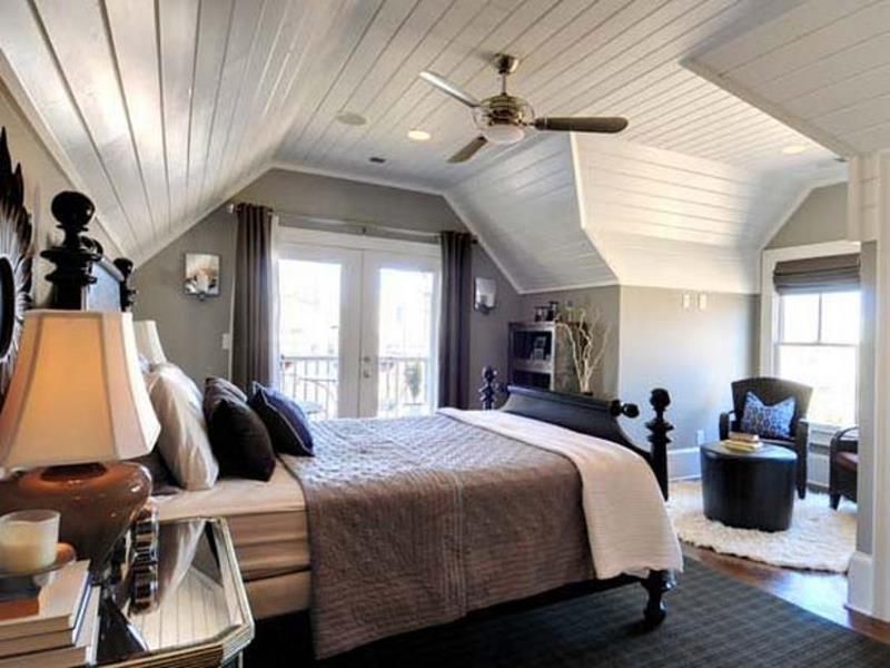 add ceiling fan for the attic bedroom.