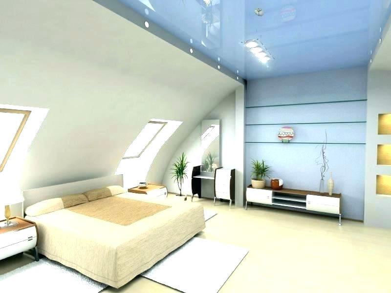 luxurious attic bedroom.