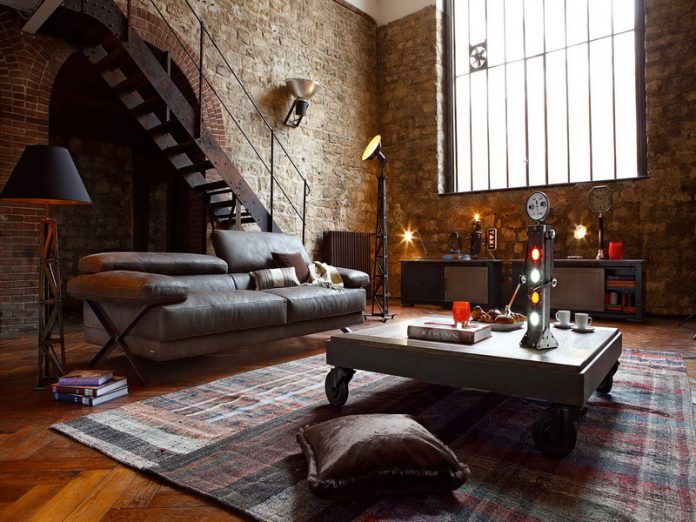 Make Your Living Room Look Attractive with Industrial Design