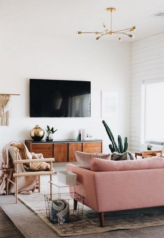 pastel color for Scandinavian living room.