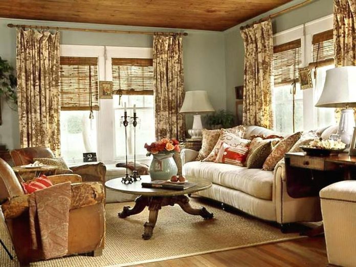 Stunning Living Room with Vintage Style