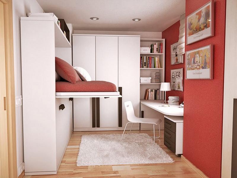 multifunctional furniture for the petite bedroom.