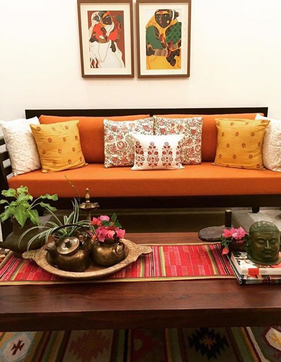 aesthetic indian living room on budget