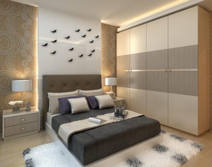 modern bedroom ideas with wardrobe