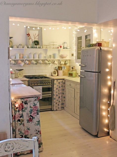 arranging cozy kitchen apartment
