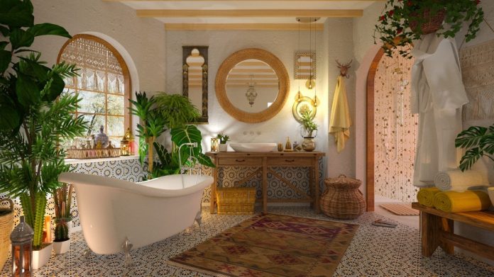 bohemian bathroom ideas