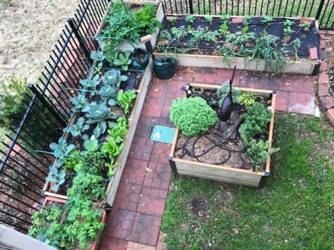 garden bed decoration with fence