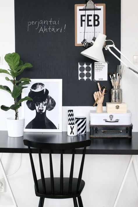 inspiring monochrome office