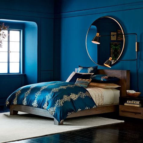 men blue bedroom