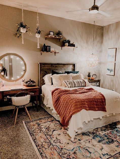 romantic bohemian bedroom