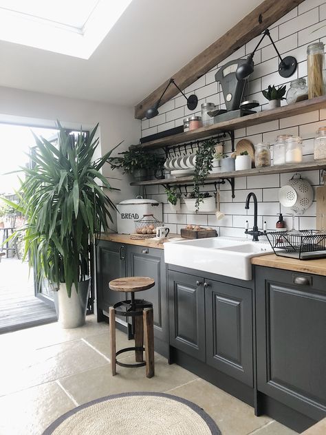 rustic scandinavian kitchen