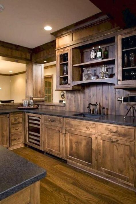 simple rustic kitchen