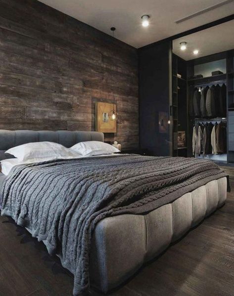 wall texture for masculine men bedroom