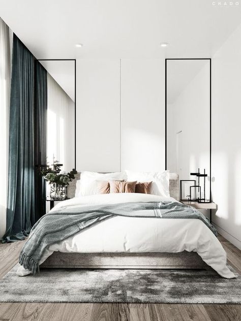 white contemporary bedroom