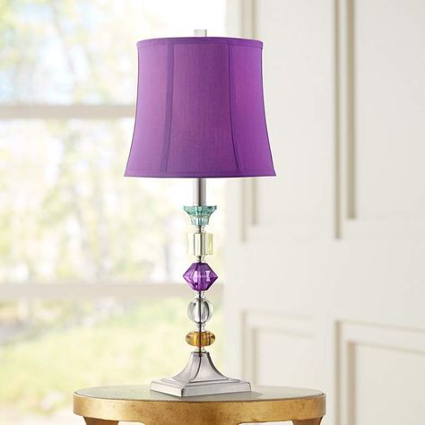 Bohemian Purple Table Lamp