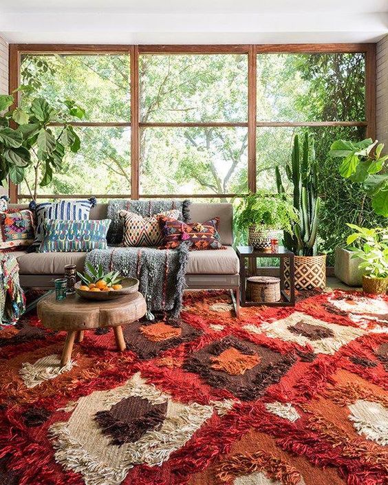 country bohemian living room