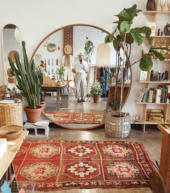 cultural bohemian living room