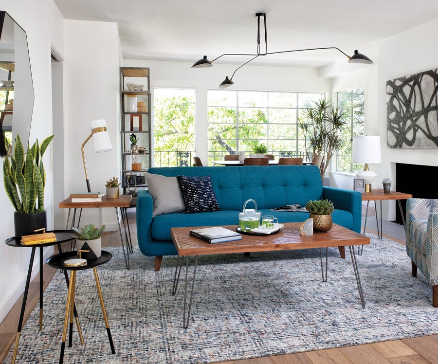 Elegant Mid Century Modern Living Room