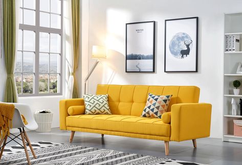 yellow sofa