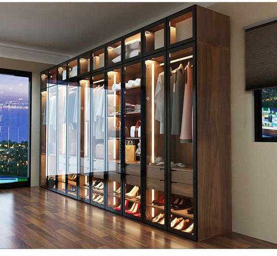 Glass wardrobe