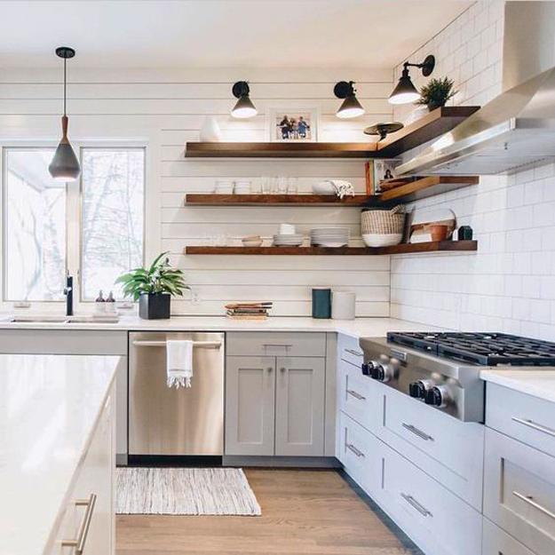 Kitchen Design with Wall Shelf