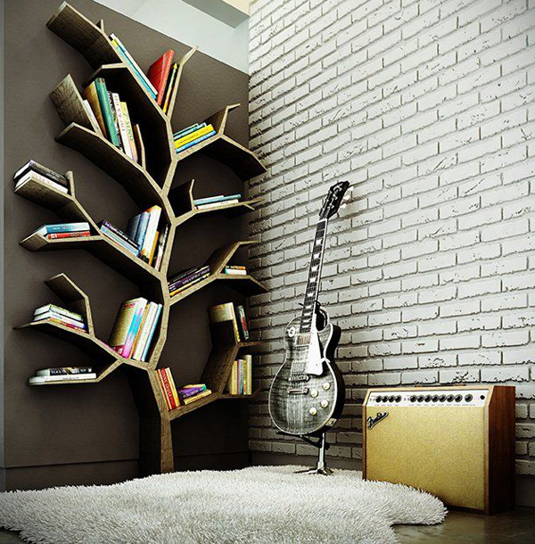 Tree Branch Bookshelf