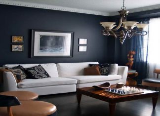 Aesthetic Combination of Navy Blue Color in Home Interior