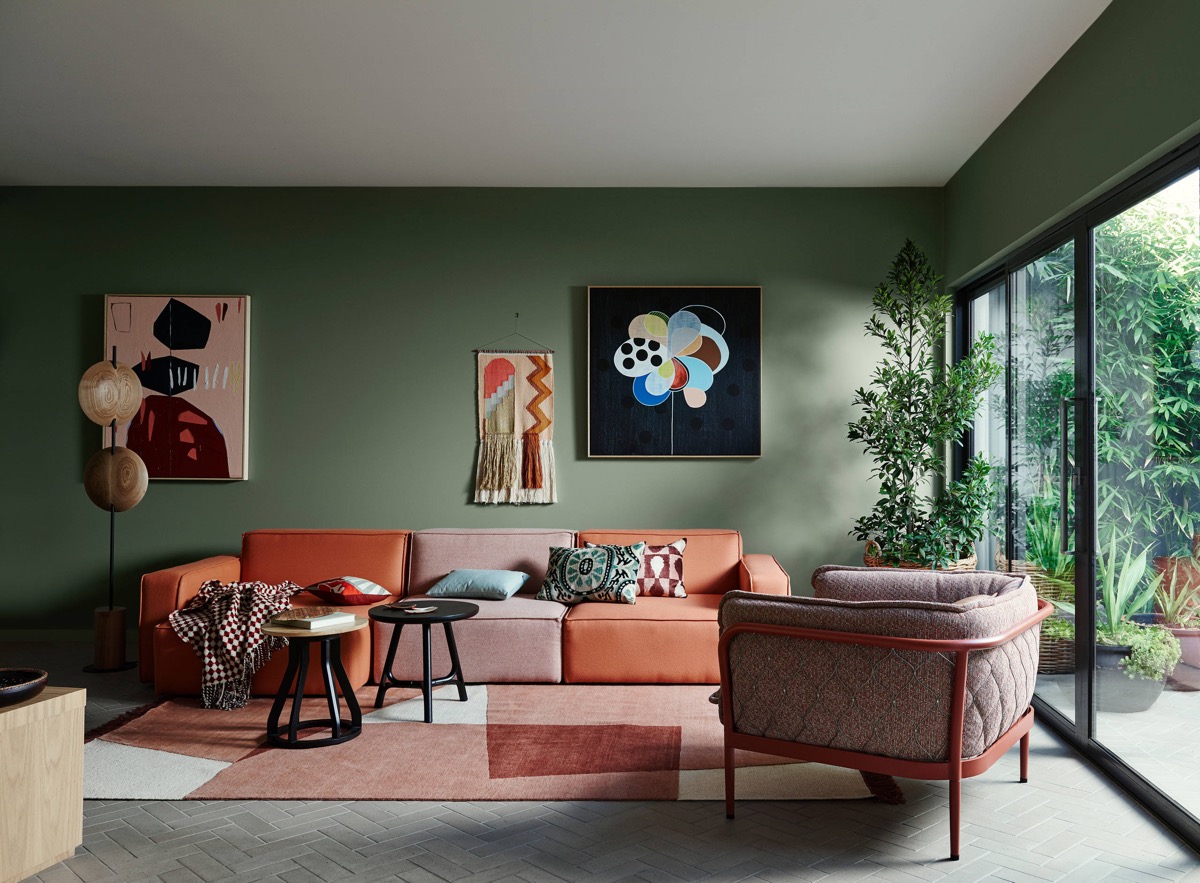 green living room 