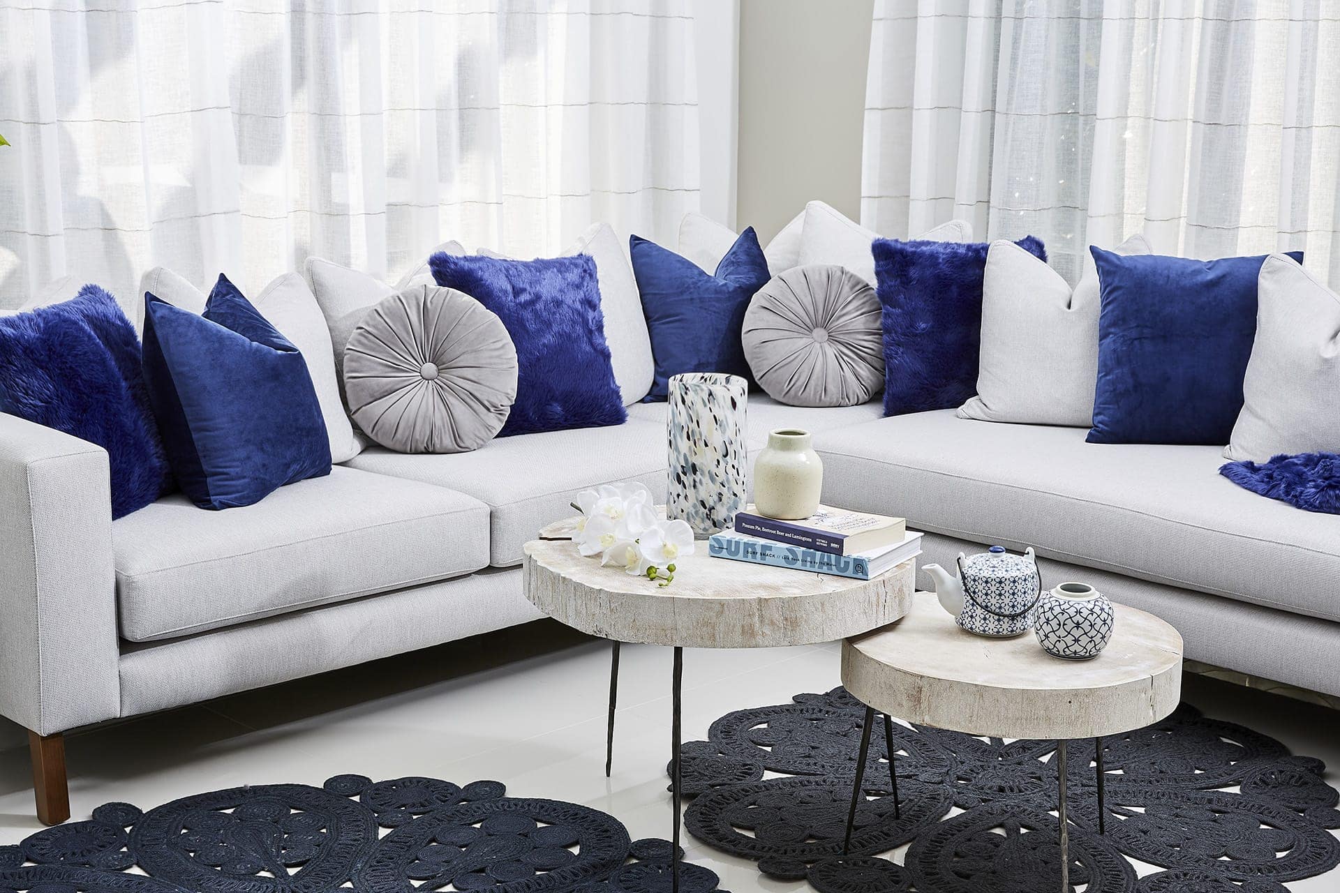 Living Room Sofa with Cushion