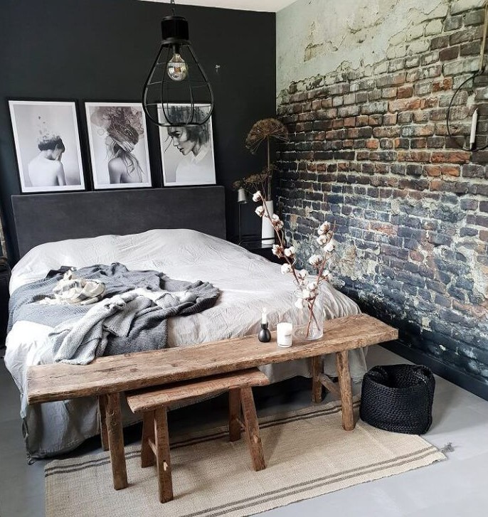 Grunge Interior Design with Industrial Style