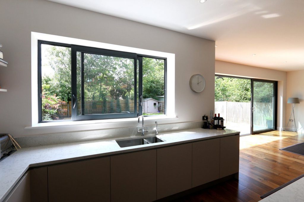 kitchen sliding window design