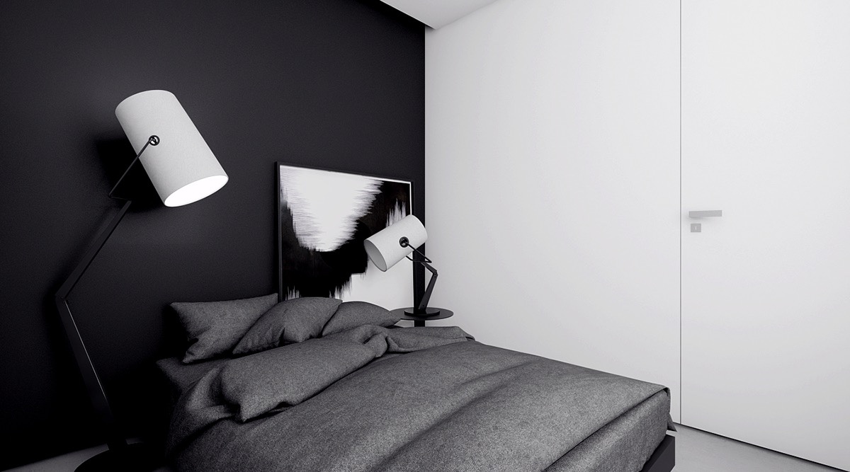 Monochrome Minimalist Bedroom