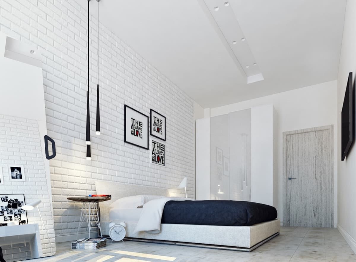 White Small Bedroom