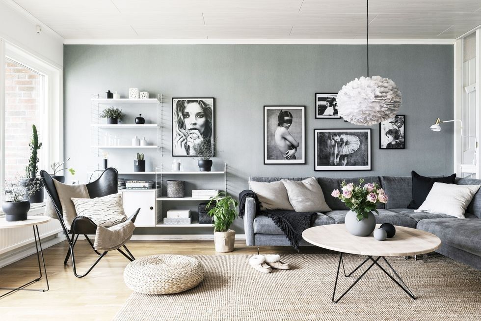 modern minimalist scandinavian living room