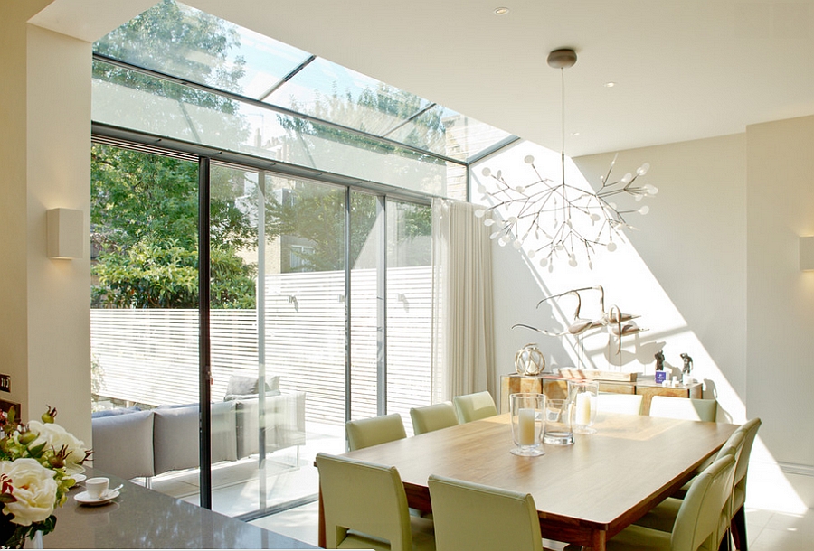Dining Area with Skylights