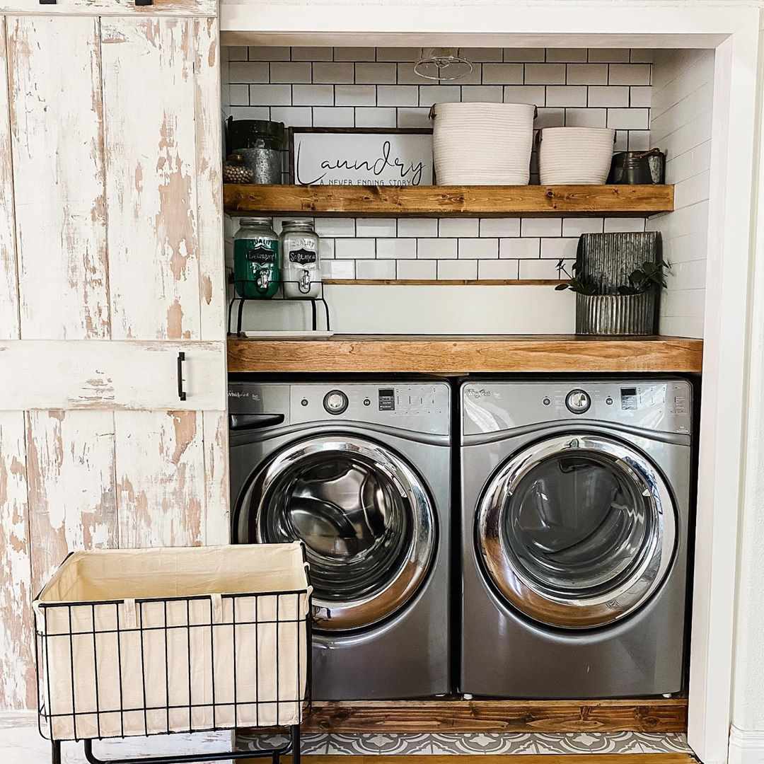 Storage above Washer and Dryer