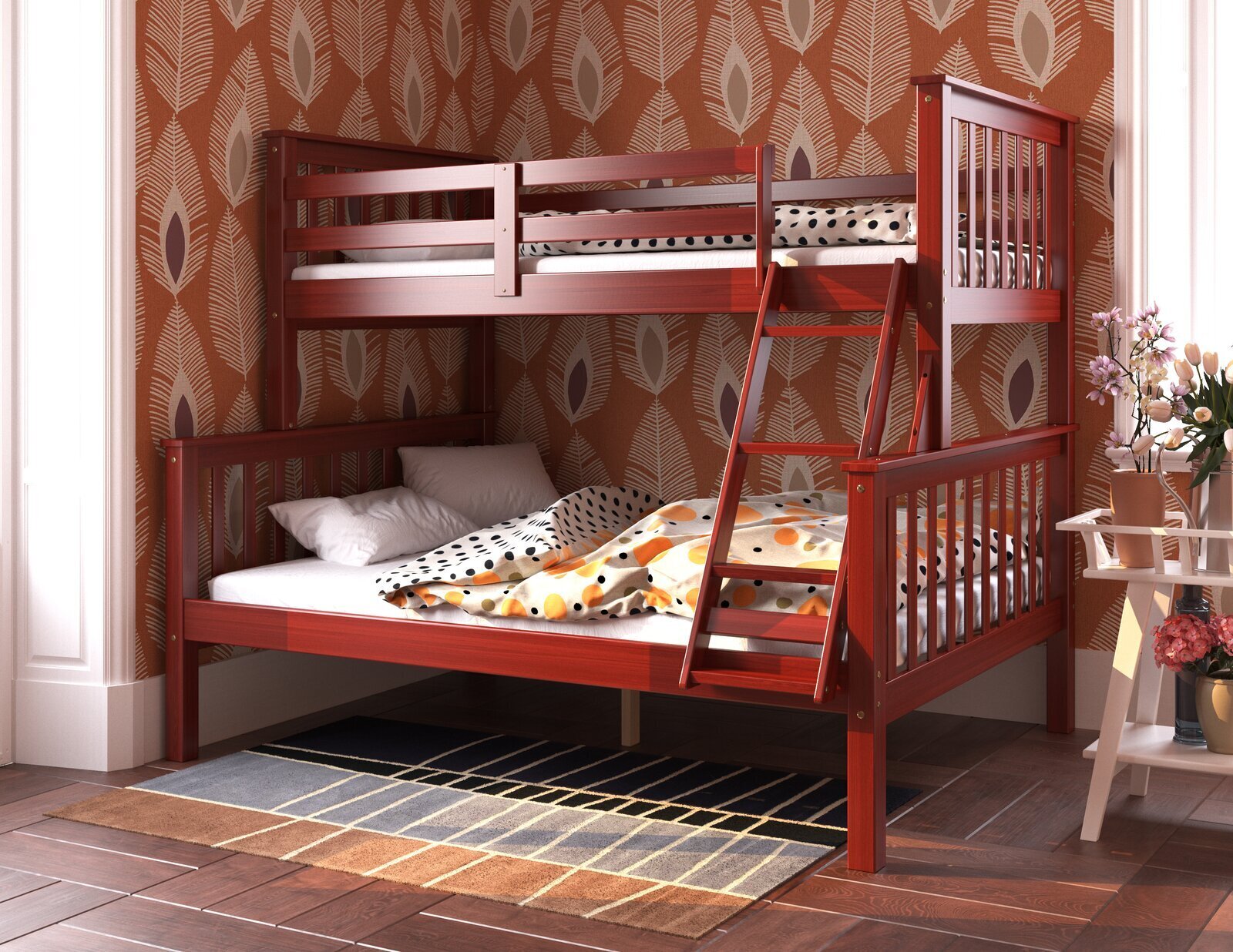 Traditional Style Bunk Bed