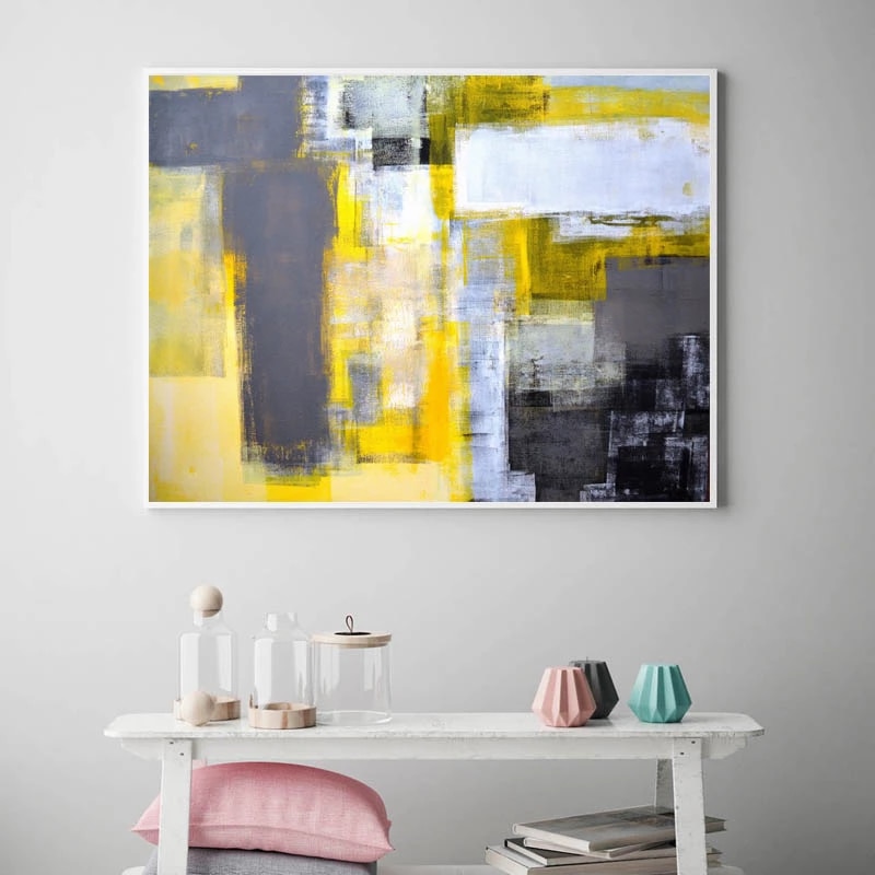 Yellow Color As Amazing Wall Art in Interior