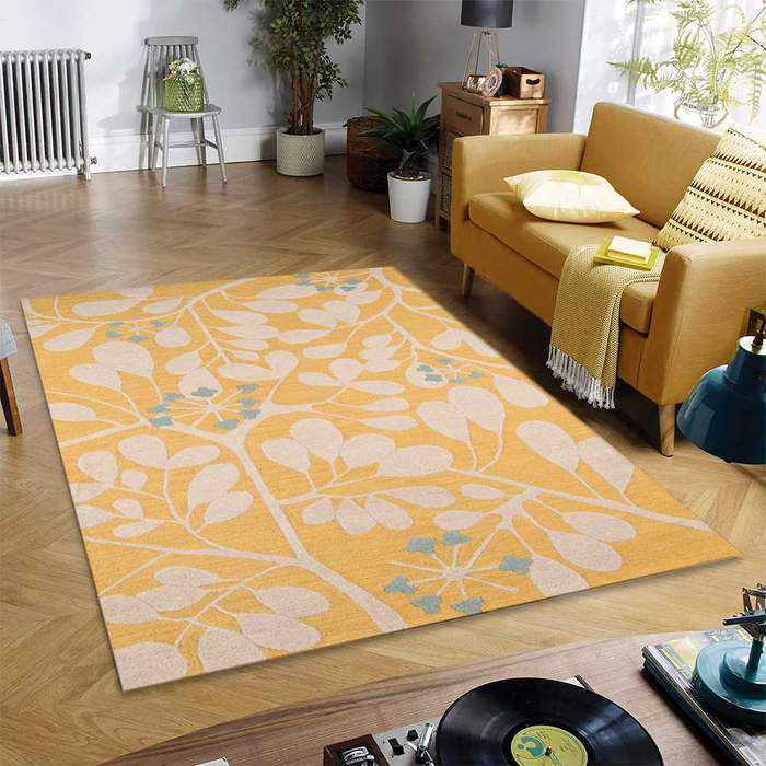 Yellow Color for Cozy and Warm Rug