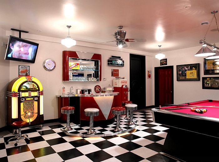 Vintage Style Game Room