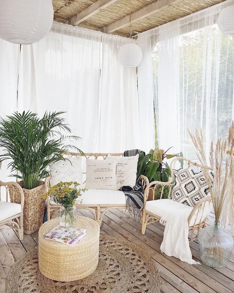 Summer Patio with Bohemian Furniture
