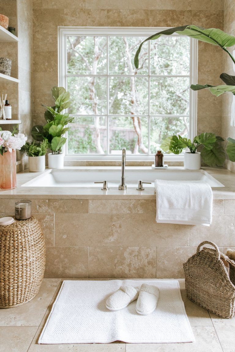 A Sunken Bathtub with A Relaxing Design