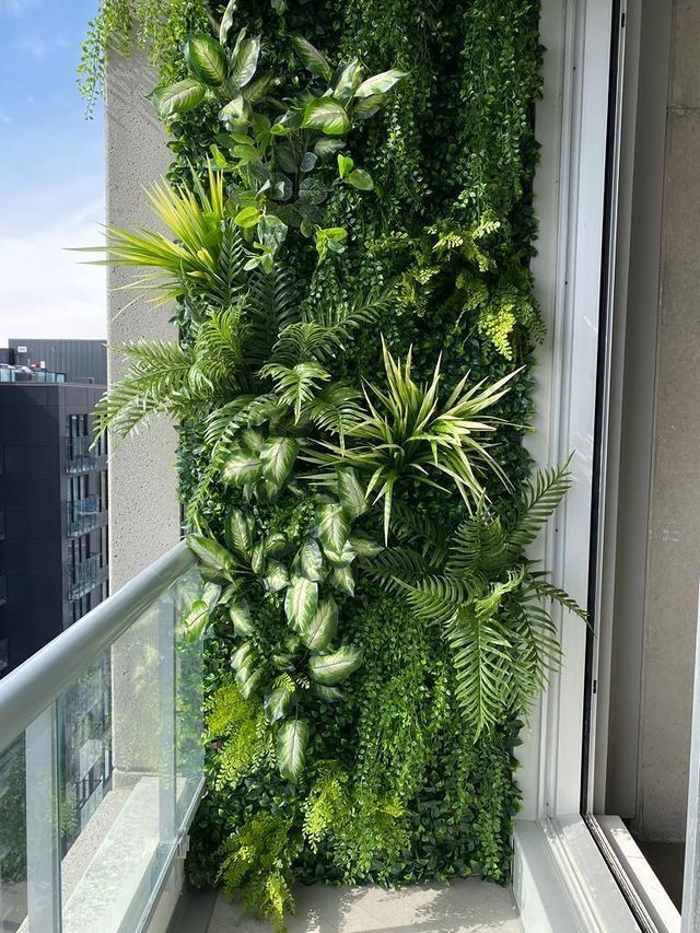 Outdoor Biophilic Ferns on the Wall