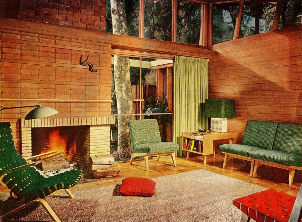 Fabulous 50s Living Room with Cabin Vibes