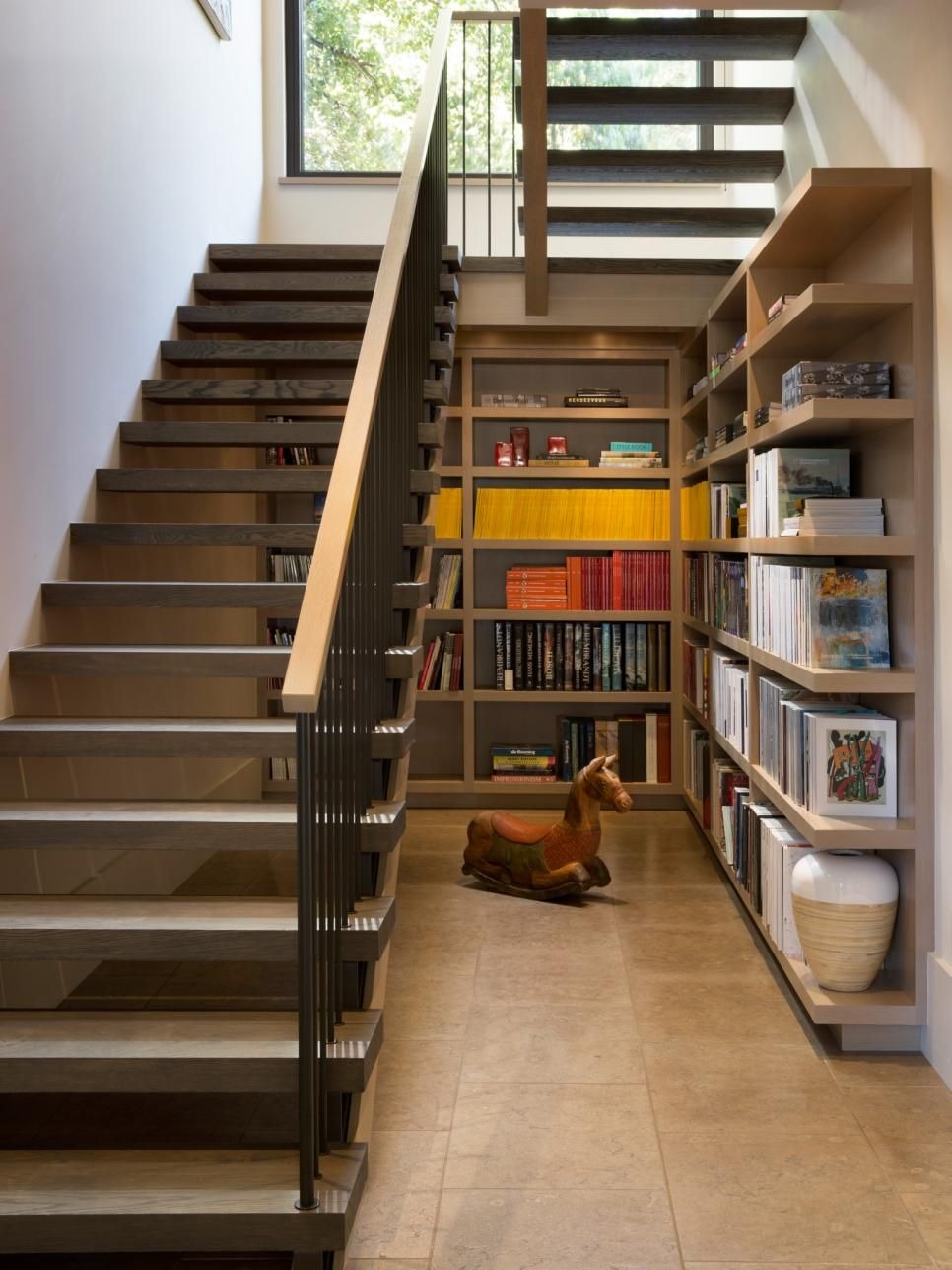 Home Library Under the Stairs