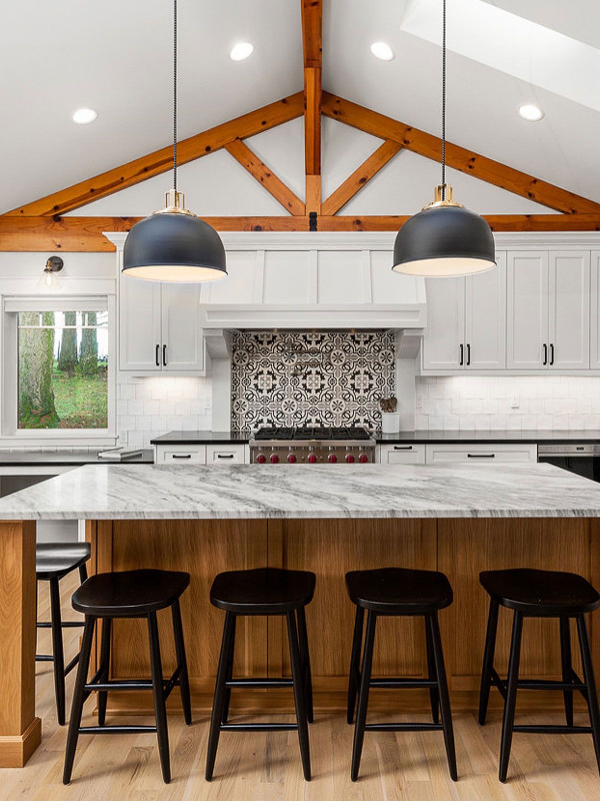 Modern Spanish with Tile Backsplash