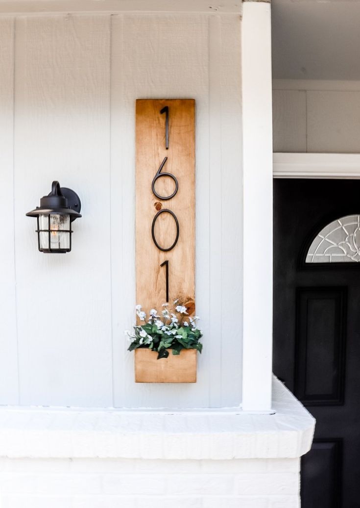 DIY House Number Sign by Woods