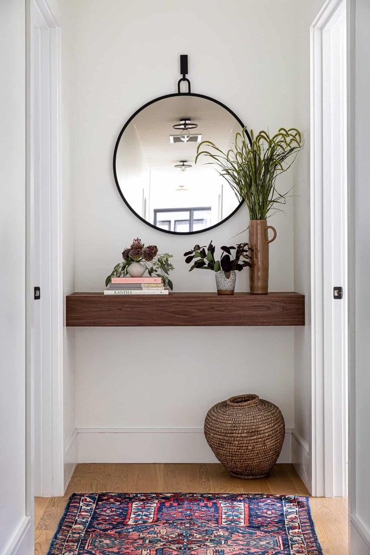 Install A Wall Shelf with a Mirror