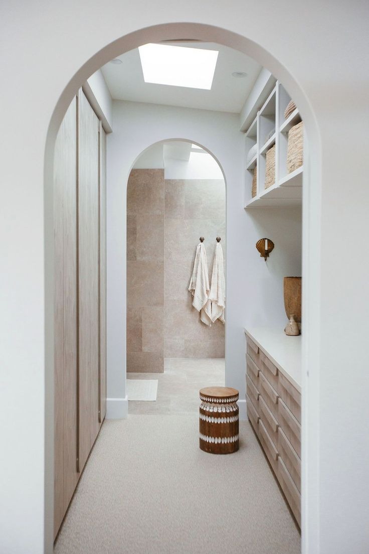 Simple Closets in the Laundry Room